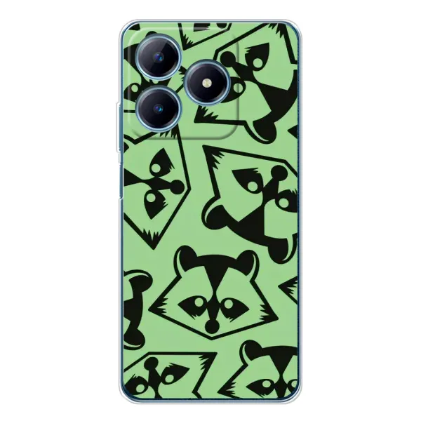 Чехол с рисунком «Мордочки Енота» для Realme C63 4G Чехол с рисунком «Мордочки Енота» для Realme C63 4G