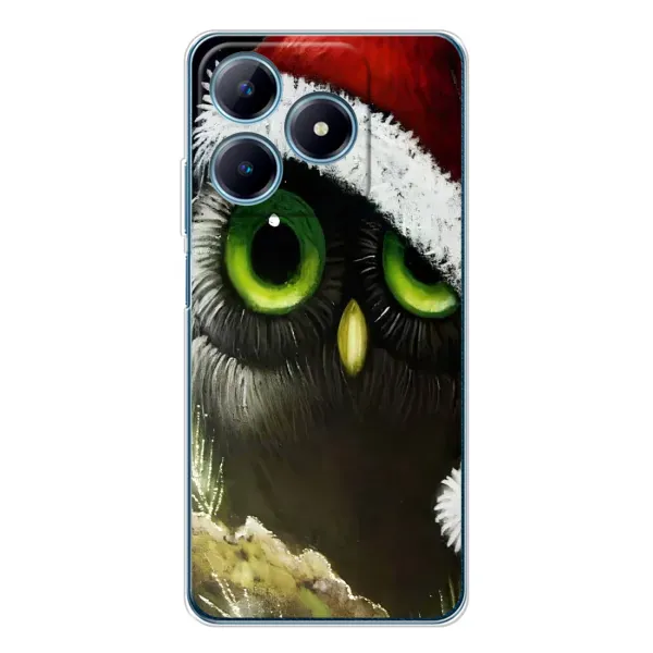 Чехол с рисунком «Новогодняя Сова» для Realme C63 4G Чехол с рисунком «Новогодняя Сова» для Realme C63 4G