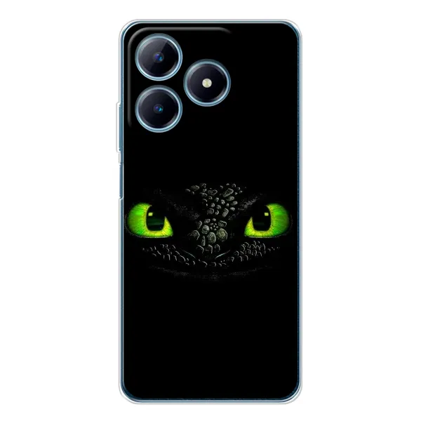 Чехол с рисунком «Глаза Беззубика» для Realme C63 4G Чехол с рисунком «Глаза Беззубика» для Realme C63 4G