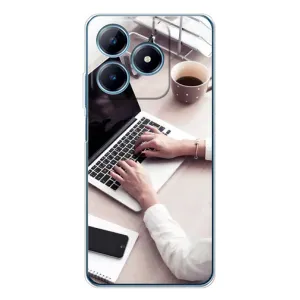 Силиконовый бампер (Работники) на Realme C63 4G (Офисный работник)