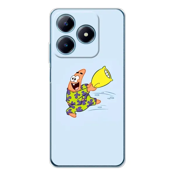 Чехол с рисунком «Патрик с подушкой» для Realme C63 4G Чехол с рисунком «Патрик с подушкой» для Realme C63 4G