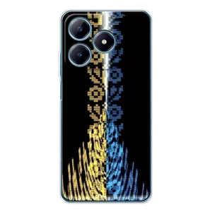 Силиконовый Чехол на Realme C63 4G (Патриотическая вышиванка)