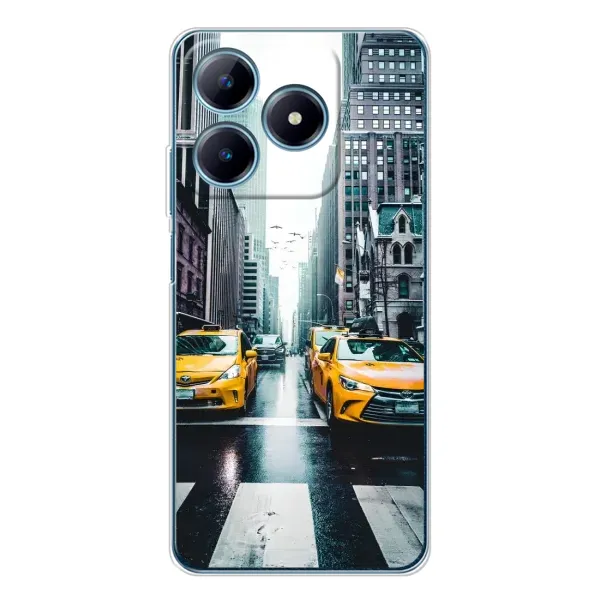 Чехол с рисунком «Такси» для Realme C63 4G Чехол с рисунком «Такси» для Realme C63 4G
