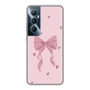 Чохол банти для Realme C65 (Бант на рожевому)