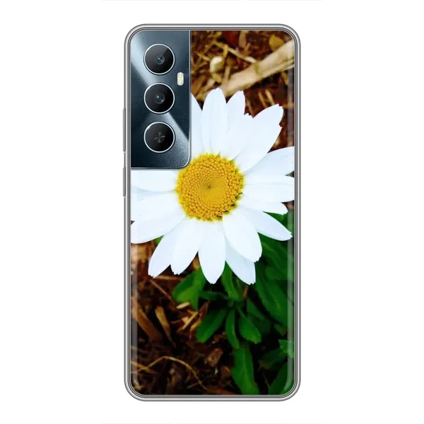 Чехол с рисунком «Белая ромашка» для Realme C65