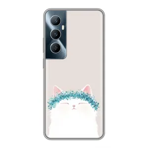 Чохол на тематику: Коти для Realme C65 (Білий котик)