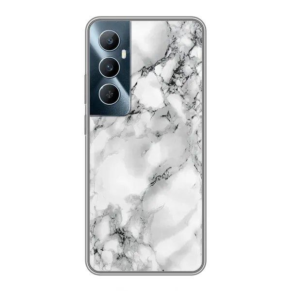 Чехол с рисунком «Белый мрамор» для Realme C65 Чехол с рисунком «Белый мрамор» для Realme C65