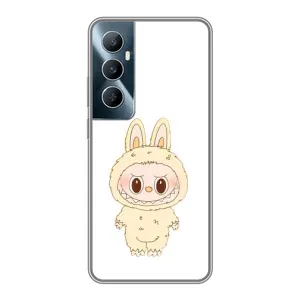Чохол з принтом Лабубу для Realme C65 (Бежевий Лабубу)