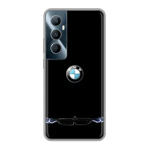 Силіконовий бампер з картинкою машини на Realme C65 (Чорний BMW)