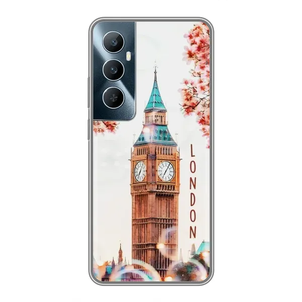 Чехол с рисунком «Часы Лондон» для Realme C65