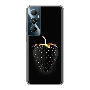 Чохол з зображенням смачної їжі для Realme C65 (Чорна полуниця)