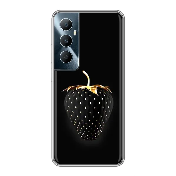 Чехол с рисунком «Чёрная клубника» для Realme C65 Чехол с рисунком «Чёрная клубника» для Realme C65