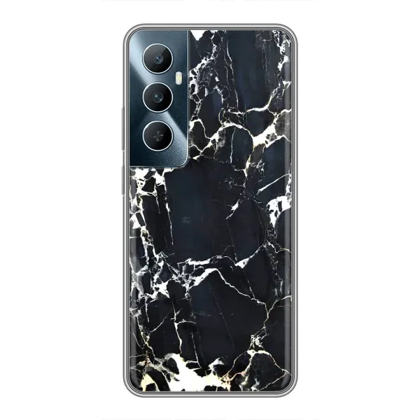 Чехол с рисунком «Чёрный мрамор» для Realme C65 Чехол с рисунком «Чёрный мрамор» для Realme C65