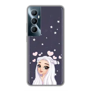 Чохол Стильні дівчата на Realme C65 (Дівчина та серця)