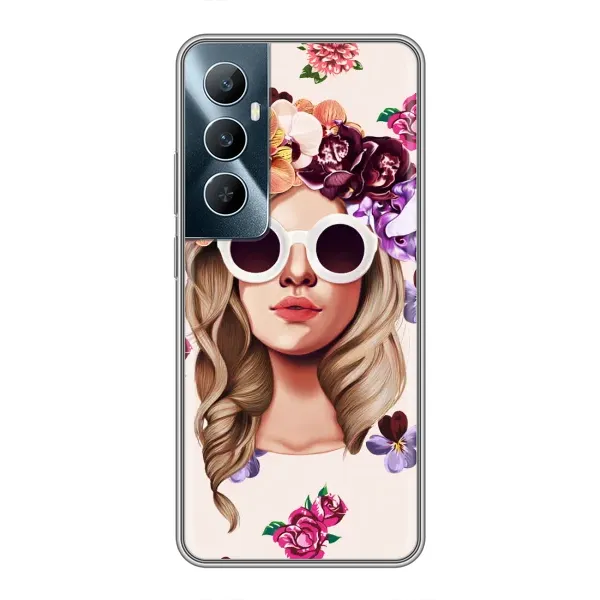 Чехол с рисунком «Девушка в очках» для Realme C65 Чехол с рисунком «Девушка в очках» для Realme C65