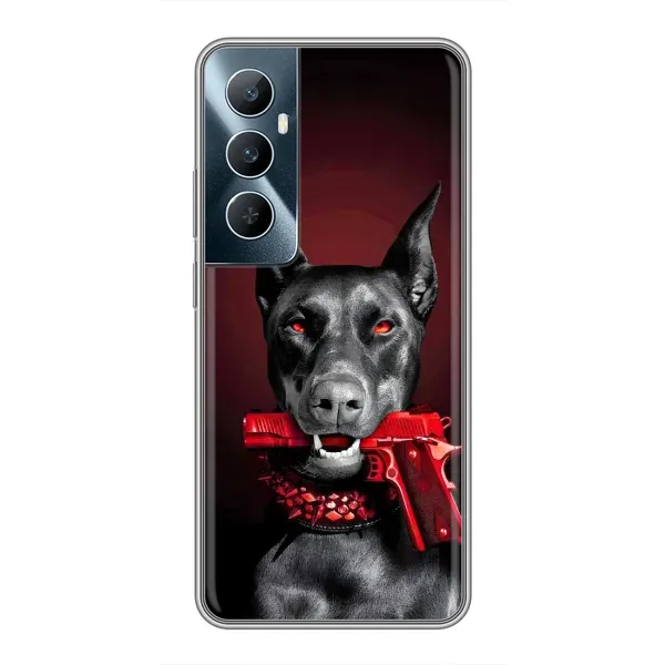 Чехол с рисунком «Доберман злой» для Realme C65 Чехол с рисунком «Доберман злой» для Realme C65