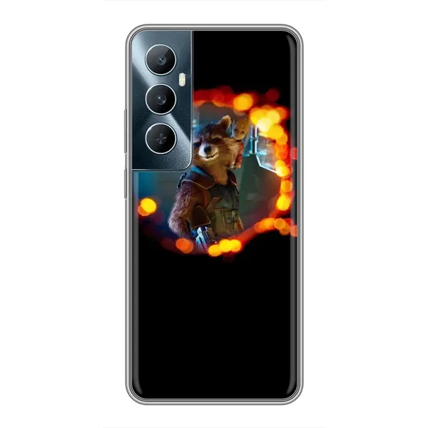 Чехол с рисунком «Енот Ракета» для Realme C65 Чехол с рисунком «Енот Ракета» для Realme C65