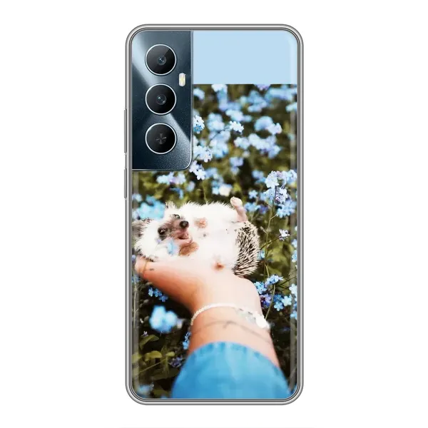 Чехол с рисунком «Ежик на руках» для Realme C65 Чехол с рисунком «Ежик на руках» для Realme C65