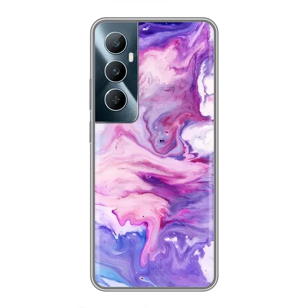 Чехол с рисунком «Фиолетовый мрамор» для Realme C65 Чехол с рисунком «Фиолетовый мрамор» для Realme C65