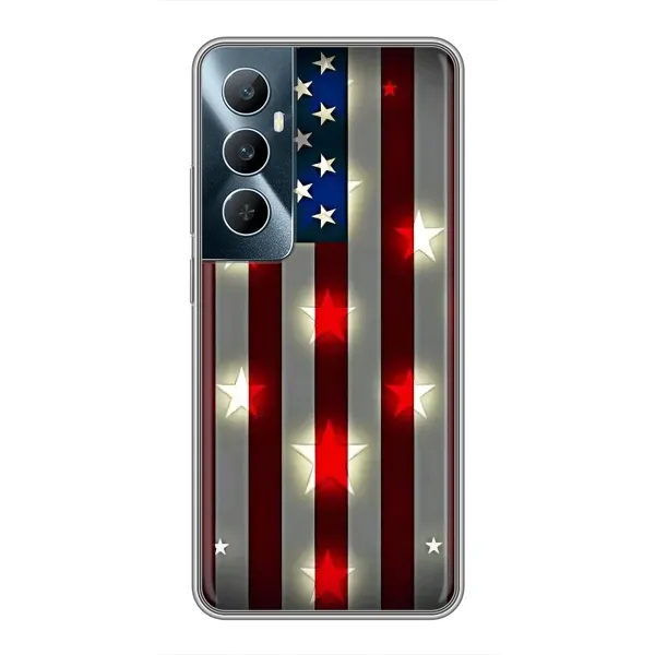 Чехол с рисунком «Флаг США 2» для Realme C65
