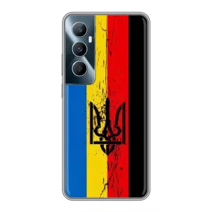 Чехлы УПА (Красно-Чёрный) на Realme C65 (Флаг УПА)