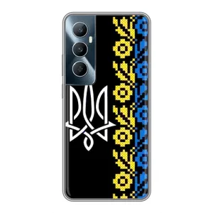 Силиконовый Чехол на Realme C65 (Герб и вышыванка)