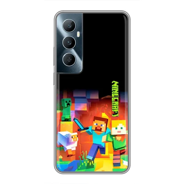 Чехол с рисунком «Герой Майнкрафт» для Realme C65 Чехол с рисунком «Герой Майнкрафт» для Realme C65