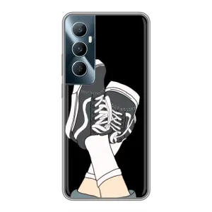 Чехол с Прикольным принтом на Realme C65 (Кеды)
