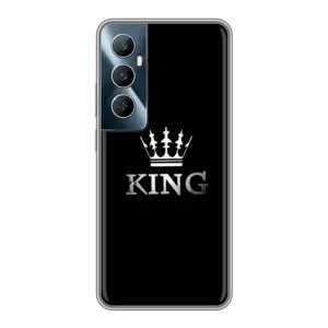 Чохол (Корона на чорному фоні) для Реалмі С65 (KING)