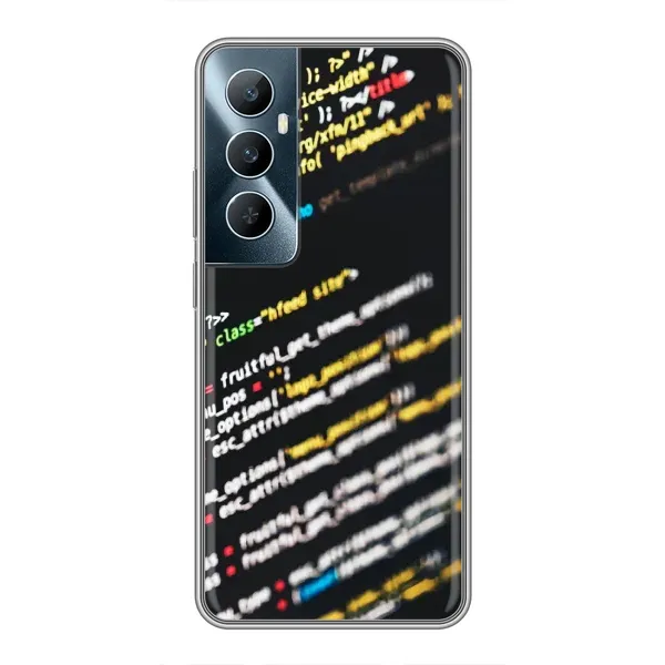 Чехол с рисунком «Код» для Realme C65