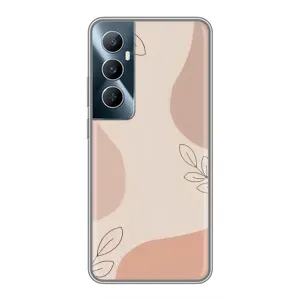 Чохол квітковий дизайн для Realme C65 (Кориневий фон)