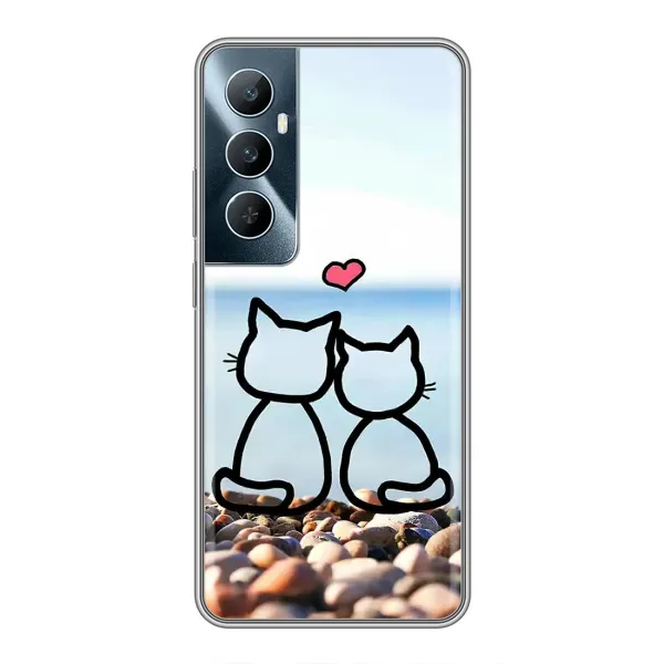 Чехол с рисунком «Котейки» для Realme C65 Чехол с рисунком «Котейки» для Realme C65
