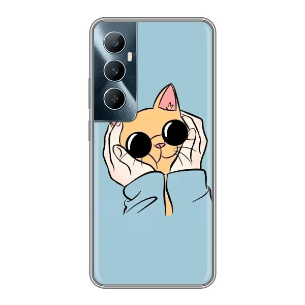 Чехол с рисунком «КОТИК в очках» для Realme C65 Чехол с рисунком «КОТИК в очках» для Realme C65