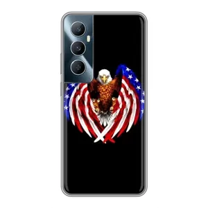 Чохол Прапор USA для Realme C65 (Крила США)