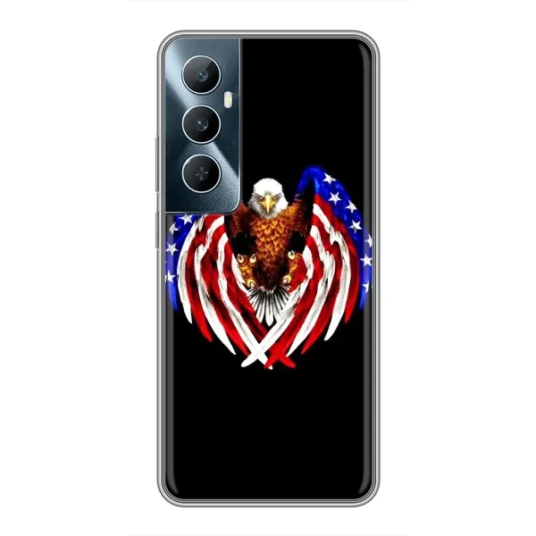 Чехол с рисунком «Крылья США» для Realme C65