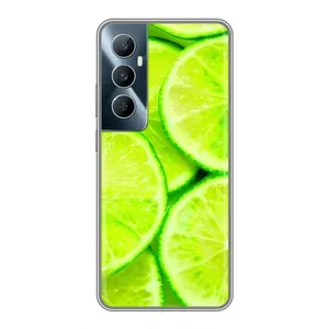 Чохол з зображенням смачної їжі для Realme C65 (Лайм)
