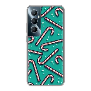Силіконовий бампер на різдво для Realme C65 (Льодяники)