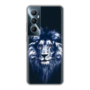 Чохол з картинкою на Realme C65 (Лев – синій)
