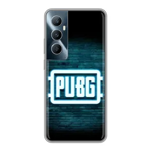 Чехол (TPU) с картинкой "Лого Пабг" на Реалми С65 (Лого PUBG)