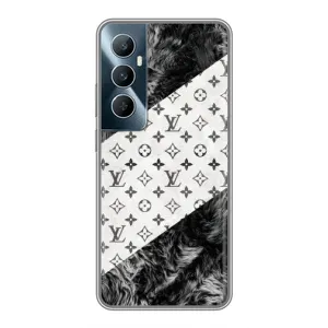 Чехол Стиль Louis Vuitton на Realme C65 (LV на белом)