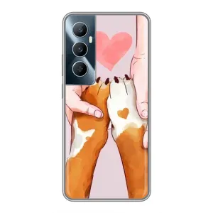 Чохол (ТПУ) Милі песики для Realme C65 (Любов до собак)