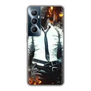 Силиконовый чехол с картинкой "Герой Pubg" на Realme C65 (Man Пубг)
