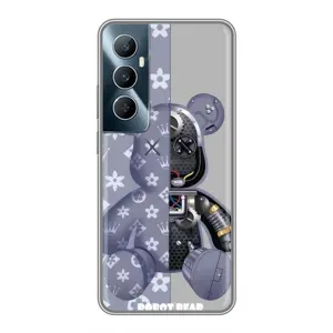 Силиконовый чехол для Realme C65 (Медведь Louis Vuitton)