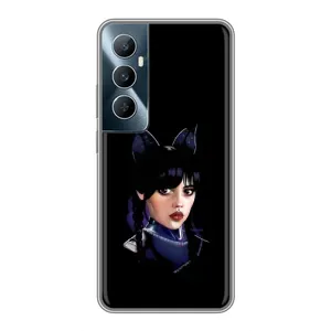 Чехлы с принтом Уэнсдей на Realme C65 (Милая Уэнсдей)