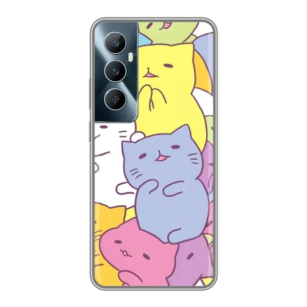 Чехол с рисунком «Милые котики» для Realme C65 Чехол с рисунком «Милые котики» для Realme C65