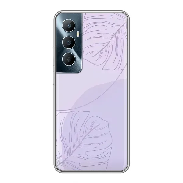 Чехол с рисунком «Монстера фиолетовая» для Realme C65 Чехол с рисунком «Монстера фиолетовая» для Realme C65