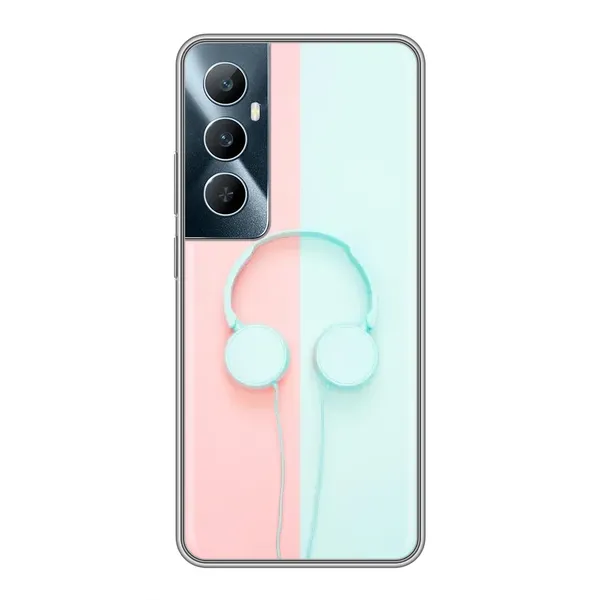 Чехол с рисунком «Наушники» для Realme C65 Чехол с рисунком «Наушники» для Realme C65