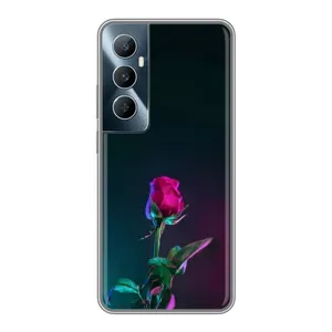 Чохли з принтом Троянд для Realme C65 (Нічна троянда)