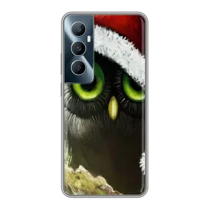 Чохли з принтом СОВИ для Realme C65 (Новорічна Сова)