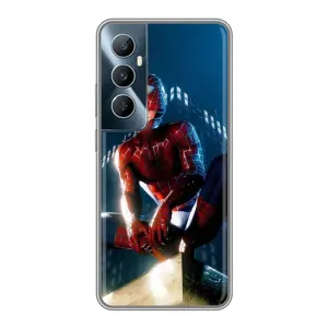 Чехол Супергерой Человека Паука на Realme C65 (Паук на доме)